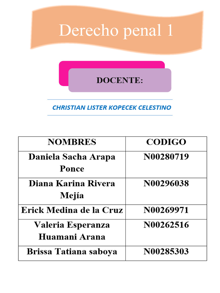 Derecho Penal 1 Upn Pdf