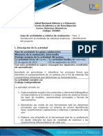 Guia de Actividades y Rúbrica de Evaluación - Fase 2 - Introducción Al Modelado de Sistemas Dinámicos - Identificación Del Proyecto