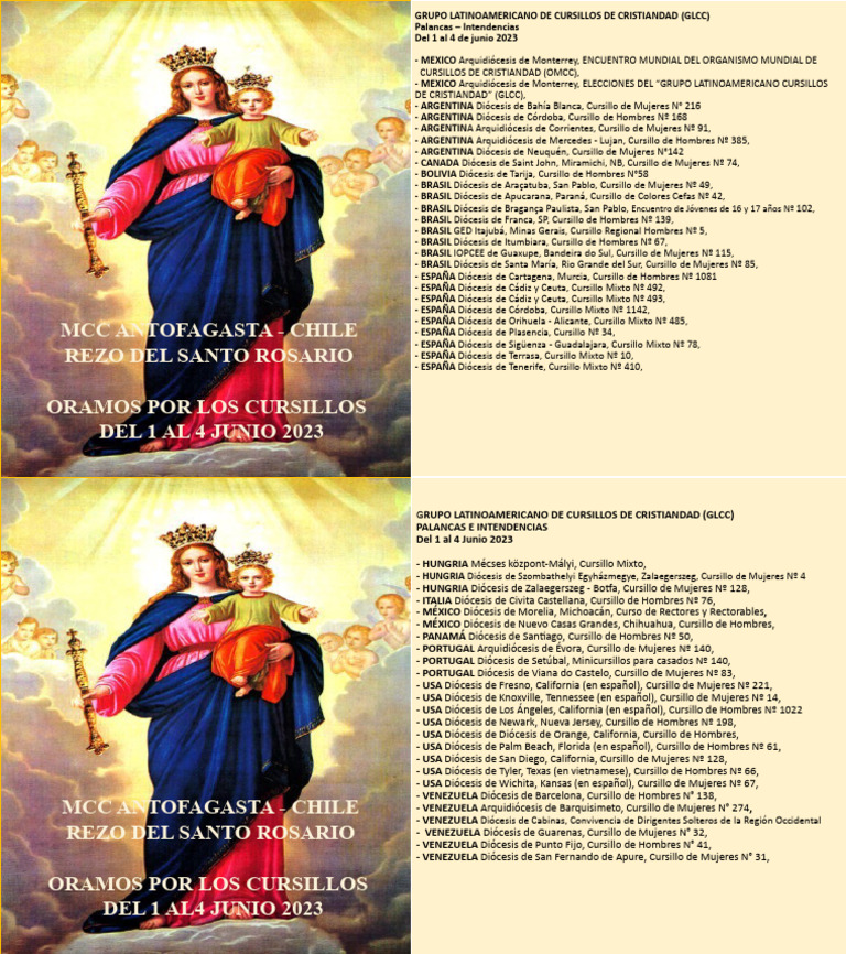 Rezo y Apoyo a Cursillos Globales | PDF | Religiones abrahámicas
