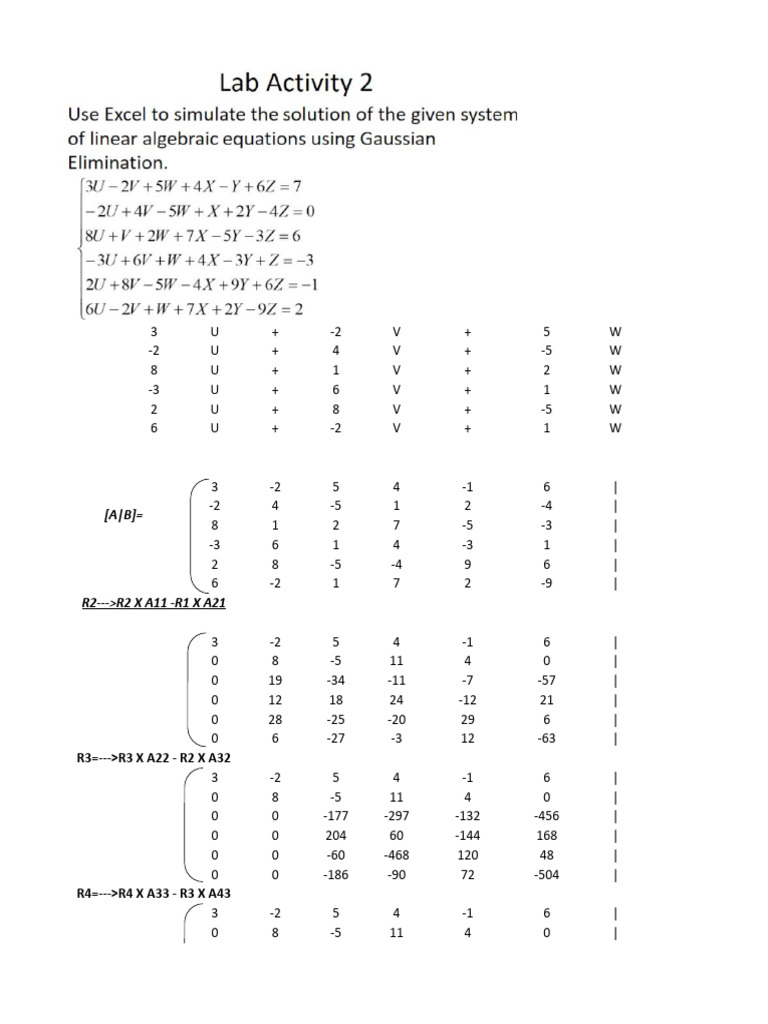 Lab Activity 2 (NUMET313) | PDF