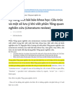 Hướng dẫn về literature review