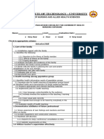 CHN Evaluation Form Family