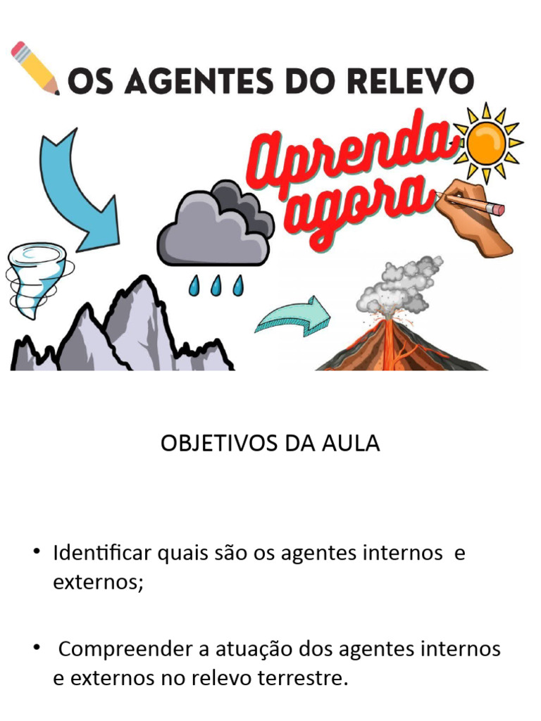 Agentes Internos e Externos do Relevo | PDF