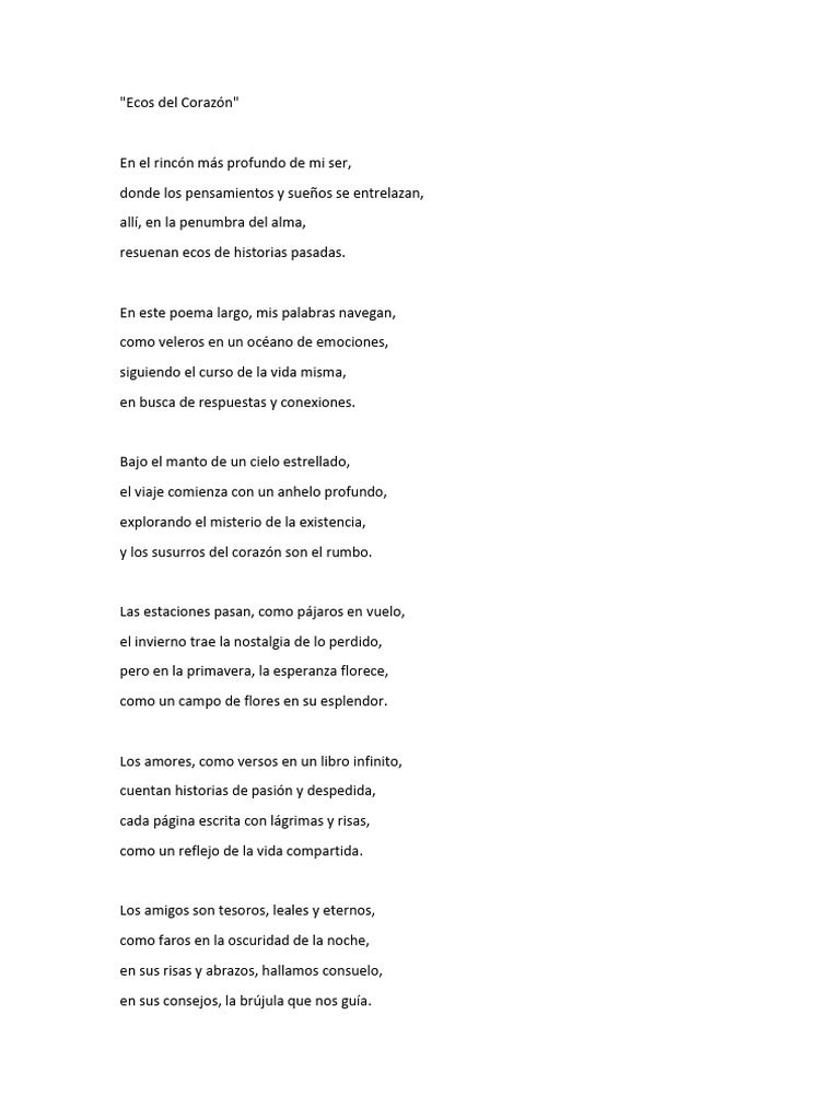 Ecos Del Corazón Pdf