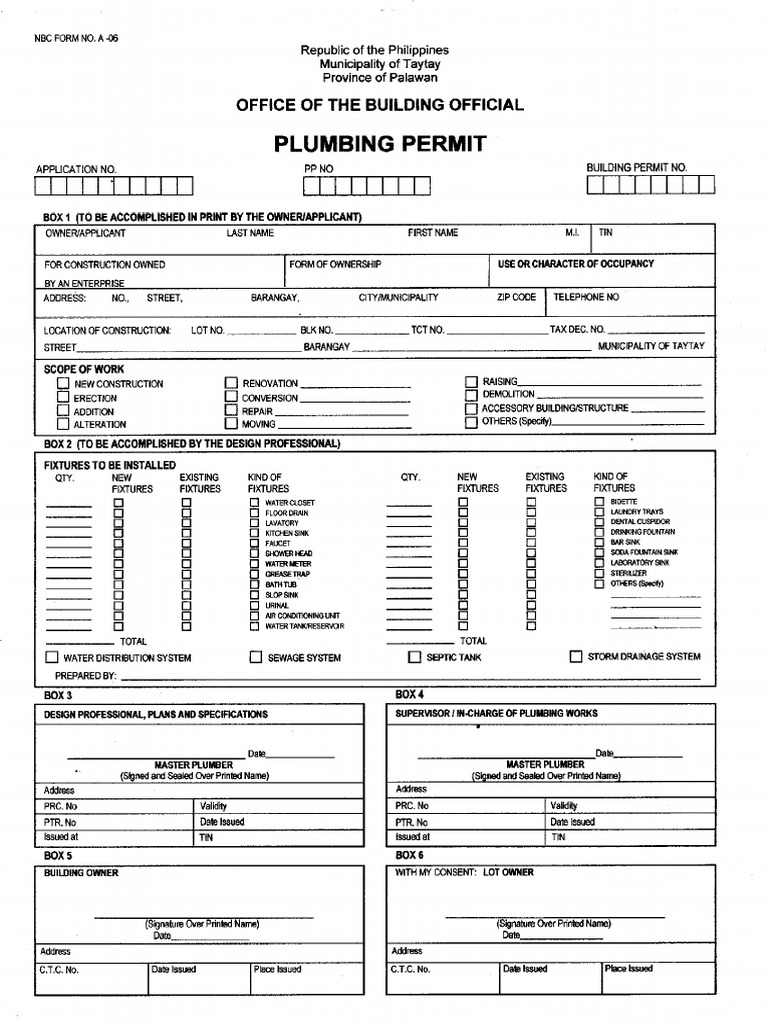 Plumbing Permit PDF