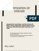 Notification of Disease