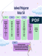 Biru Dan Hijau Muda Ilustrasi Jadwal Piket Kelas Class Schedule