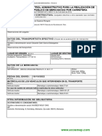 Documento Control Transporte Publico Mercancías