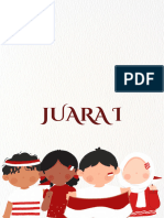 Cokelat Merah Ilustrasi Dirgahayu Republik Indonesia 17 Agustus Dokumen A4