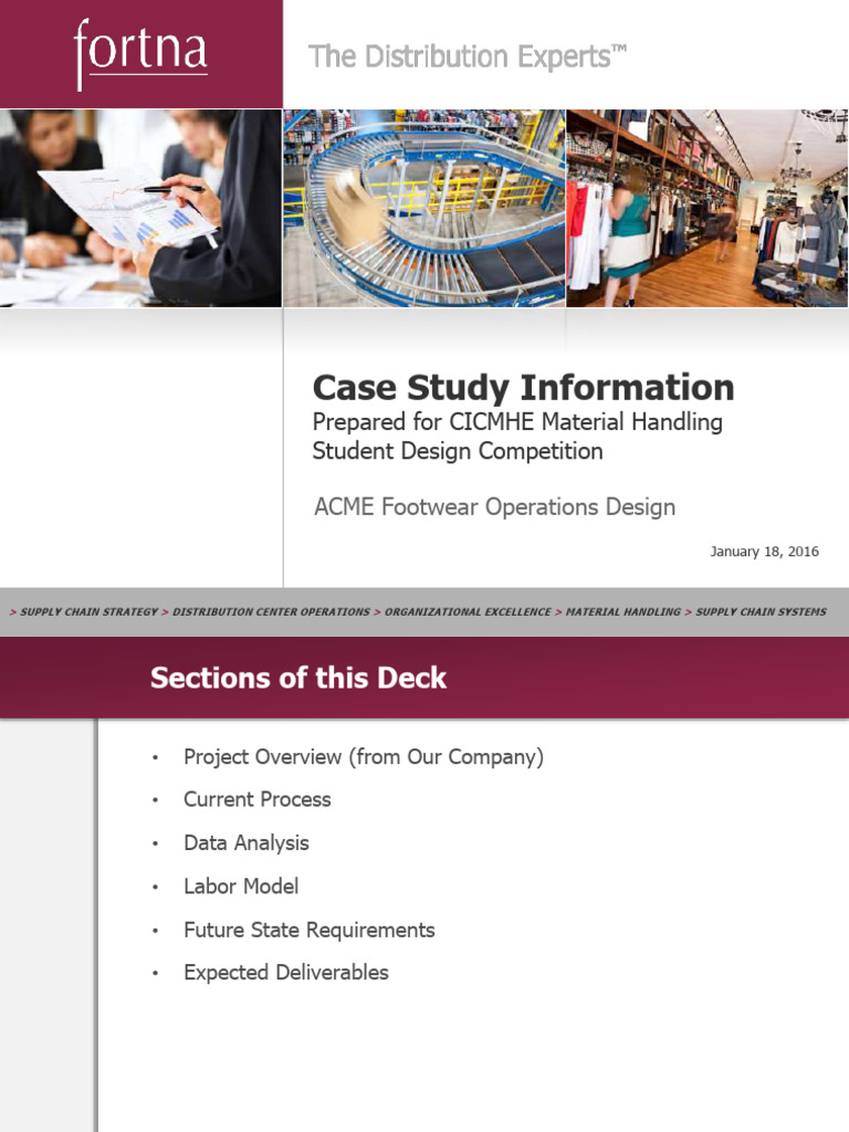 ACME Footwear DC Operations Case Study | PDF