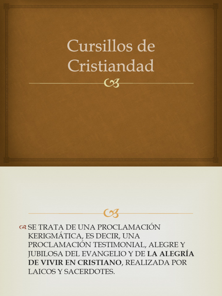 Cursillos de Cristiandad | PDF