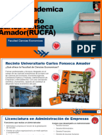 Oferta Academica Recinto Universitario Carlos Fonseca Amador (RUCFA)