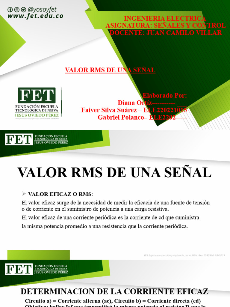 Valor Rms de Una Señal | PDF