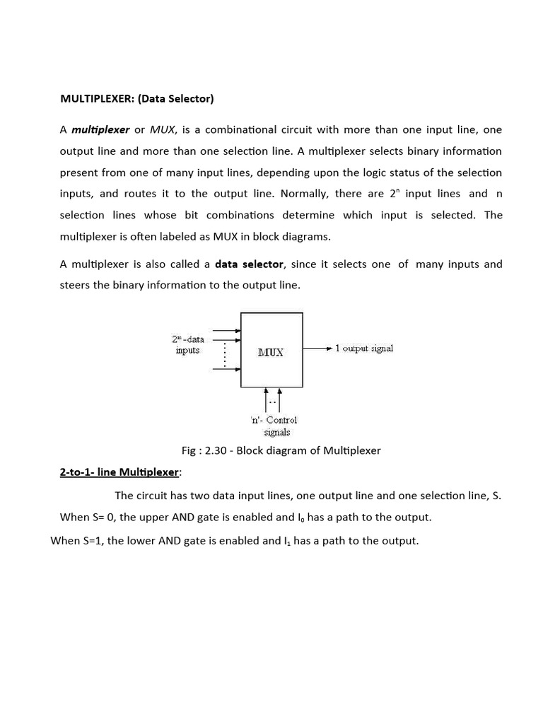 Implementing Boolean Functions with MUX | PDF