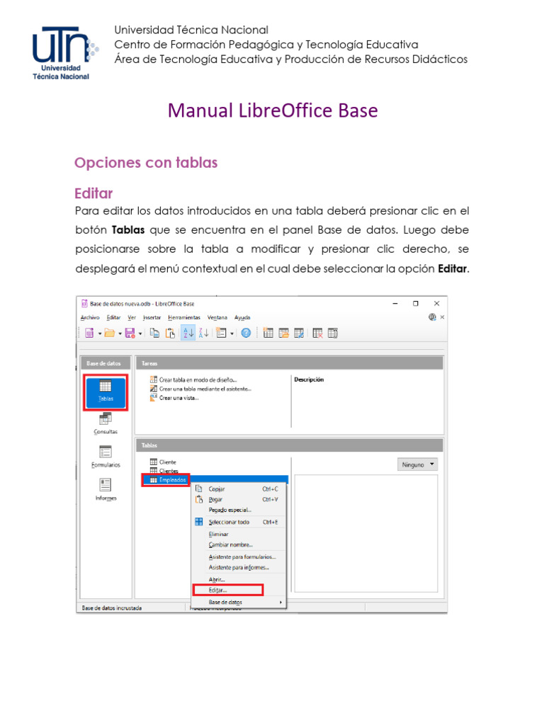 Manual libreoffice base parte ii act pdf