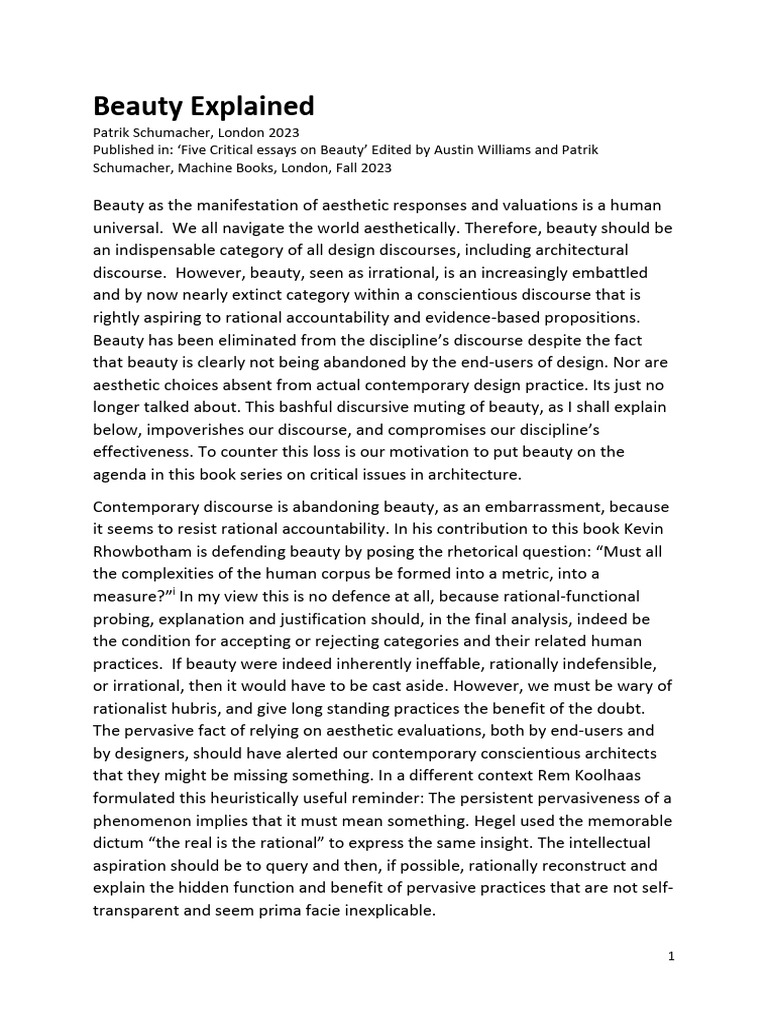 Beauty Explained PDF