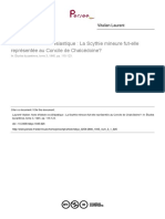 Note D'histoire Ecclésiastique: La Scythie Mineure Fut-Elle Représentée Au Concile de Chalcédoine?