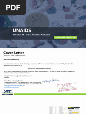 230313 - Unaids-rfp-2023-15 - Video, Animation Production - Financial Proposal - 14846