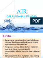 Air Dalam Bahan Pangan