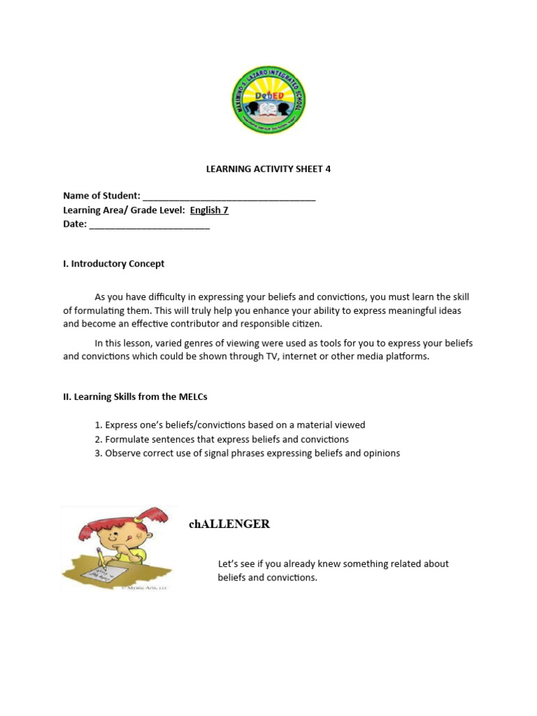Eng 7 Week4 | PDF