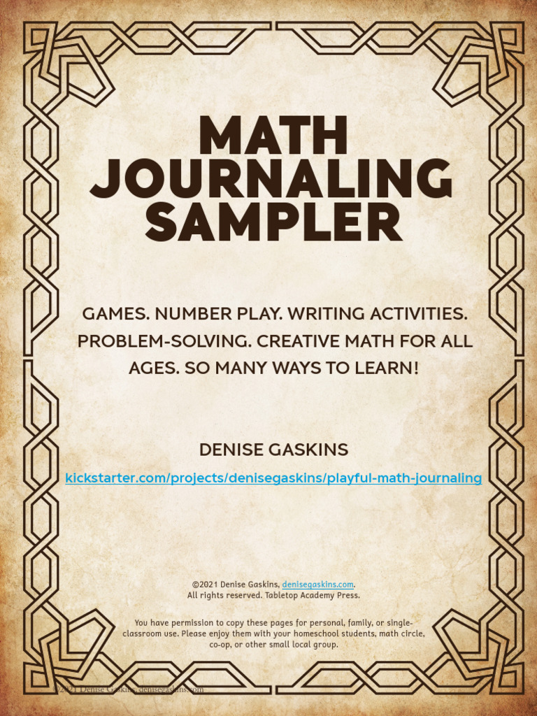Math Journal Prompts | PDF