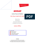 Listino Office Develop Pubblico Ed.1 Rev.3 Del 01.07.2022