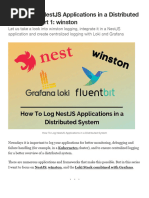 How To Log NestJS Applications in A Distributed System - Part 1 - Winston - by Itchimonji - CP Massive Programming - Medium