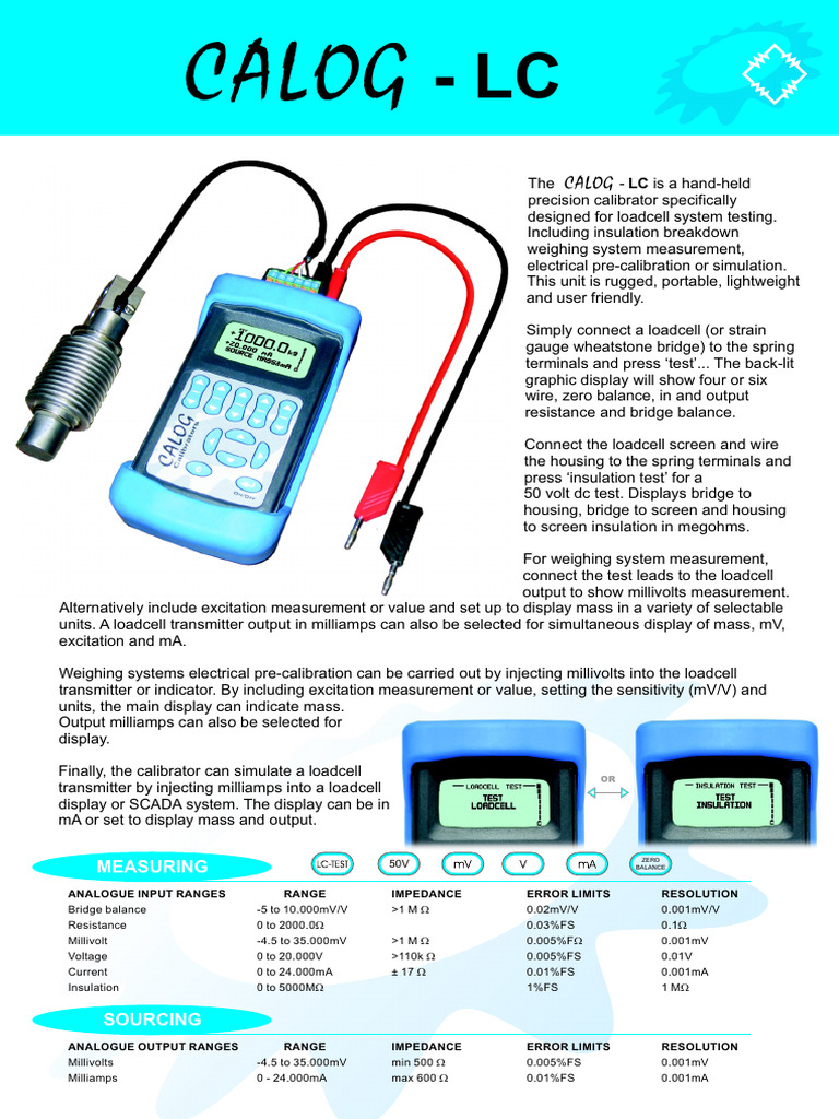 Calog Loadcell Calibrator PDF