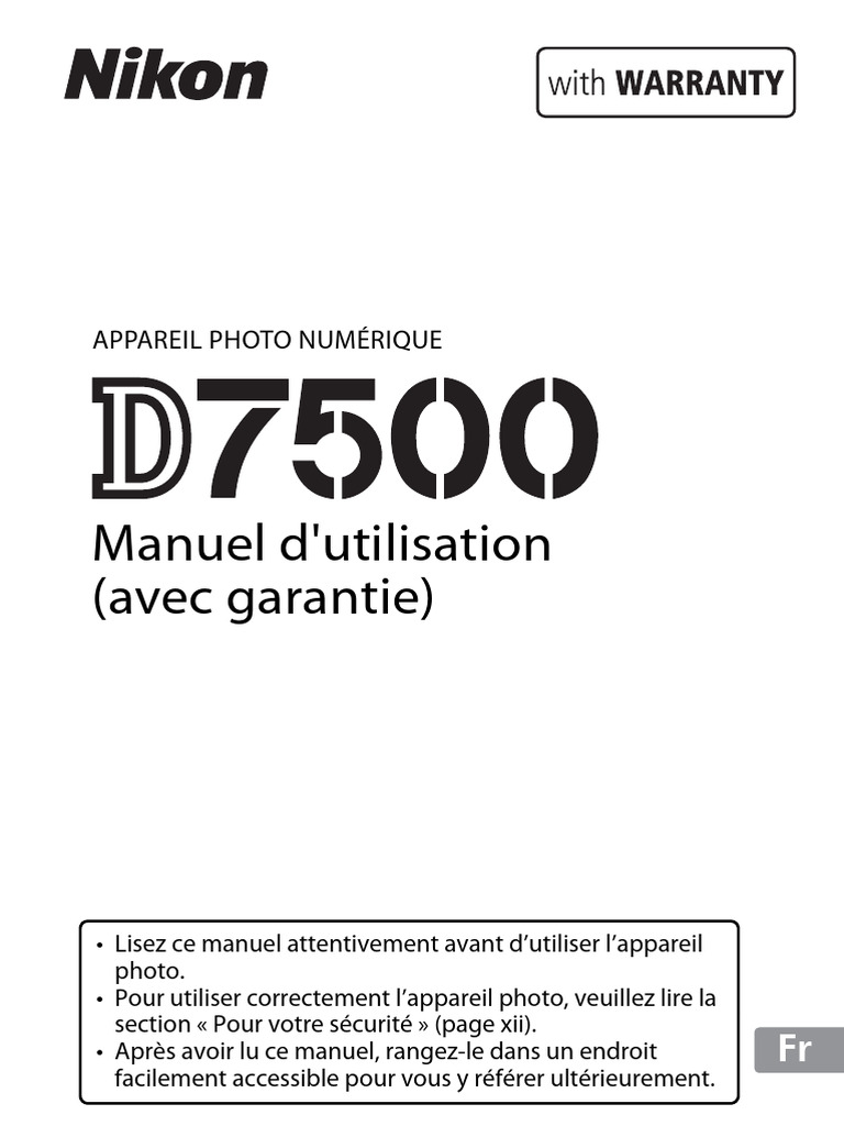 Nikon D7500 PDF