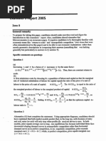 Ec2066 Micro 2005 Zone B Exam Report