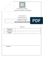 Charactrization of Solid Particle