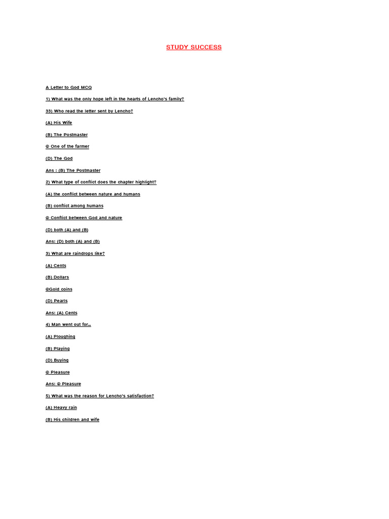 Study Success | PDF