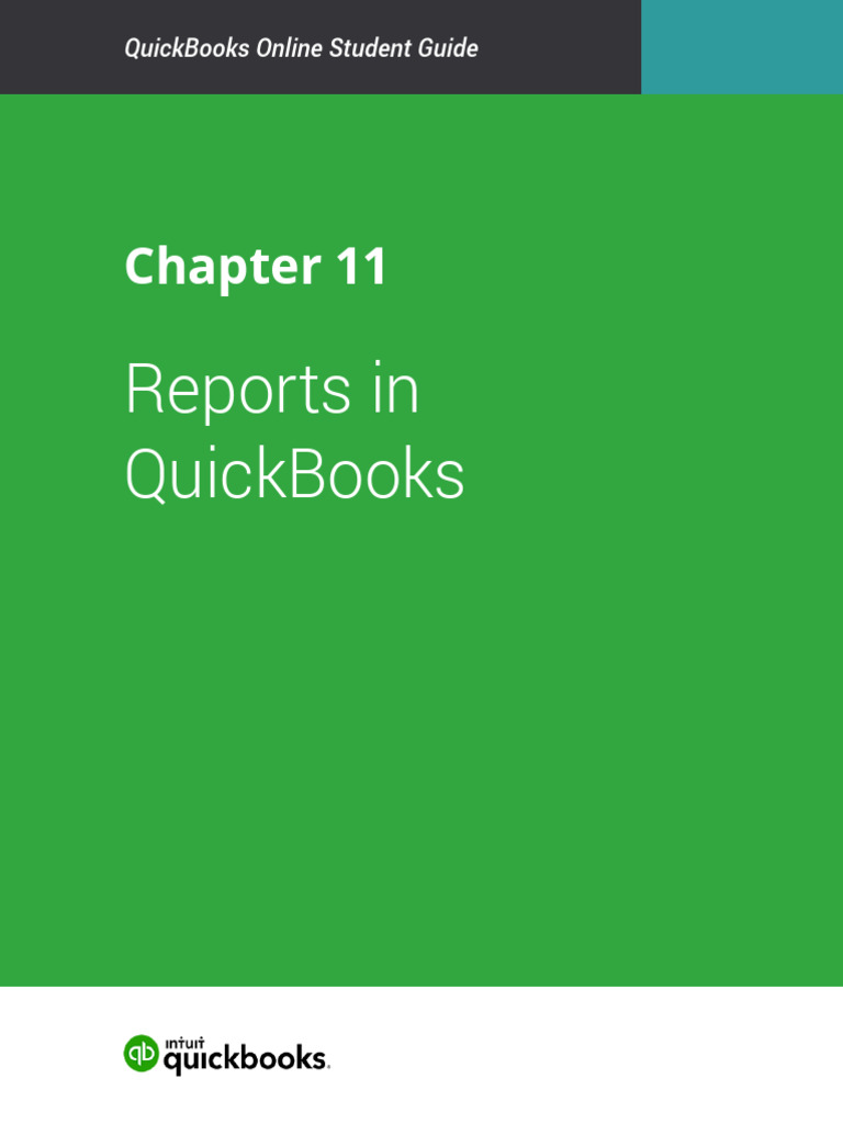QuickBooks Reporting Essentials Guide | PDF | Income Statement ...
