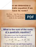Higher Question and Answer of Sum - And.product - Of.roots