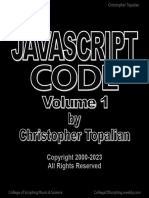 JavaScript Code Volume 1 by Christopher Topalian - 2nd Edition