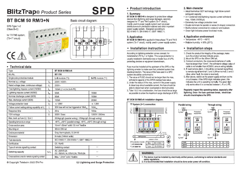 BT BCM 50 RM - 3+N | PDF