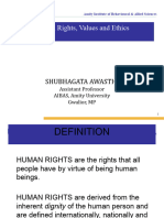 Research V Human Rights, Values and Ethics