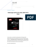 Fuse Box Diagram Volkswagen Golf VI GTI (mk6 2009-2013)