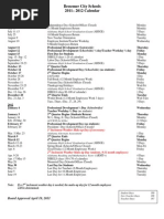FY13 Traditional School Calendar | PDF