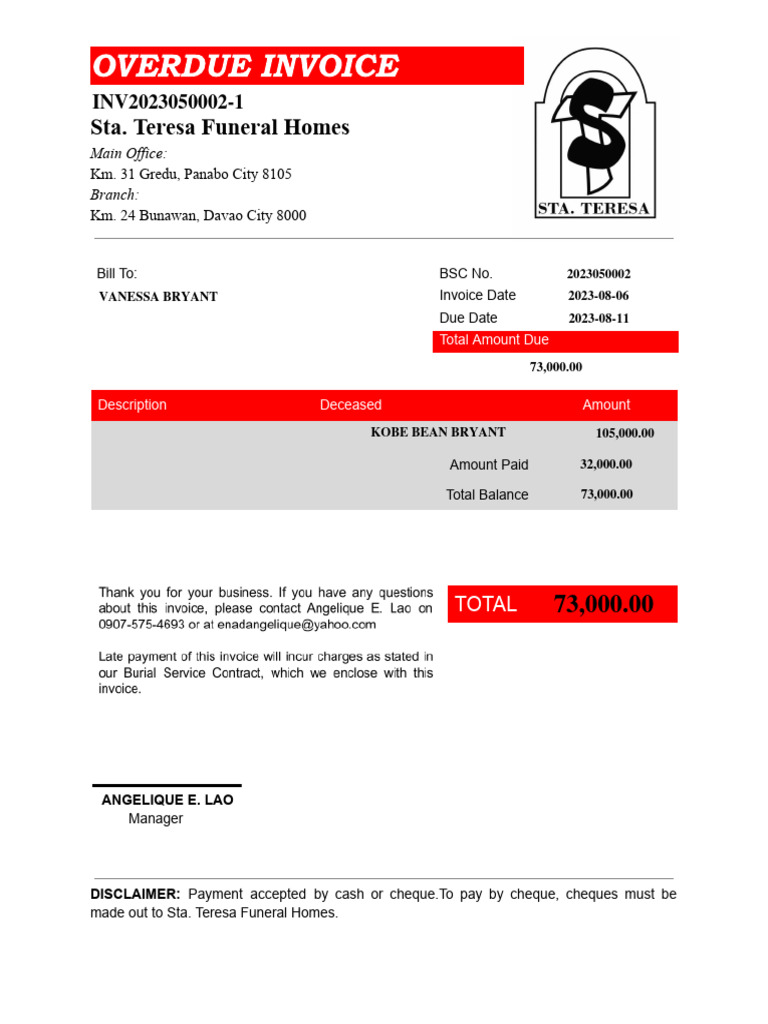 INV2023050002-1 Overdue | PDF