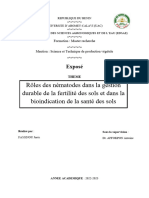 Expose Nematologie Des Sols - 2022 - 2023 - Master Recherche - Fassinou - Jores