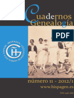 Cuadernos de Genealogia 11, 2012-1