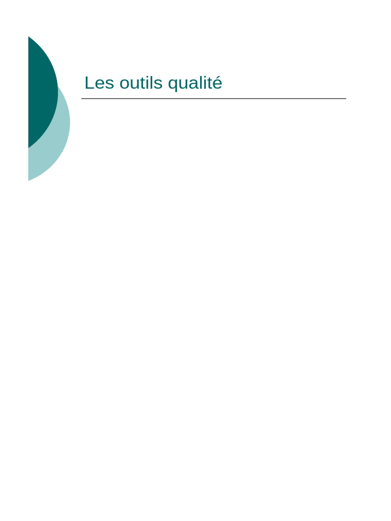 Qualité Outils - Qu | PDF