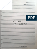 Volumetric Analysis