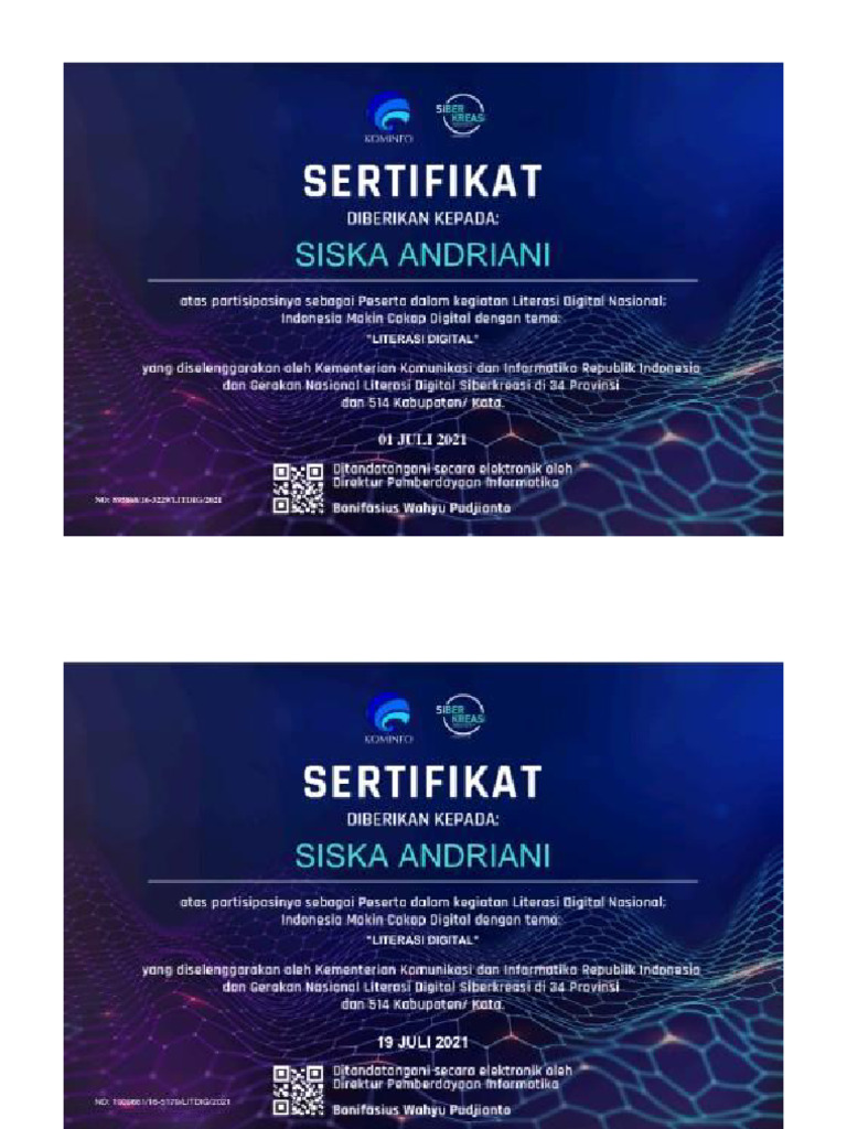 Sertifikat literasi digital pdf