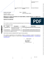 Solicitud de Matrícula Ciclos Formativos A Distancia