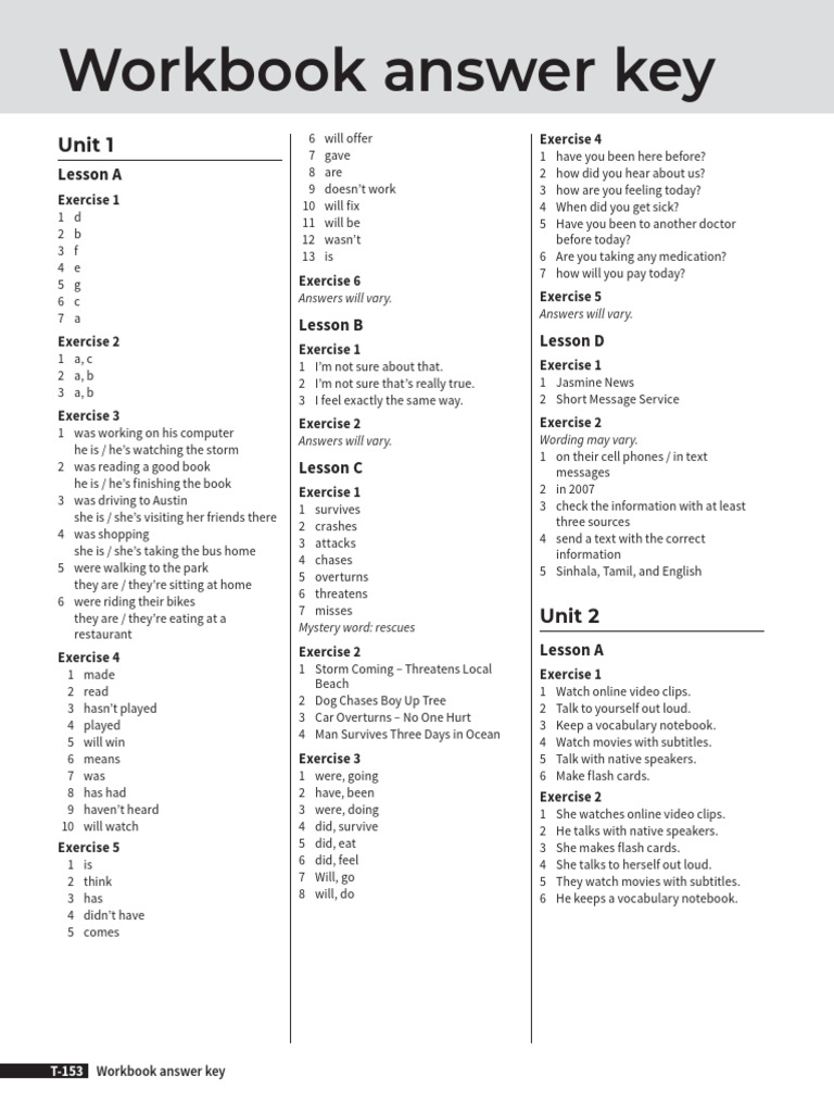 Four Corners 4 Workbook Answers | PDF