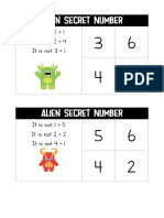 Alien Secret Number To 10