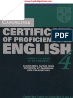 Cambridge Certificate of Proficiency in English Book 4