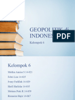 GEOPOLITIK di INDONESIA kelompok 6